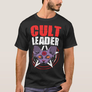 Cult Leader Cat Satanic Witchcraft Baphomet Occult T-Shirt
