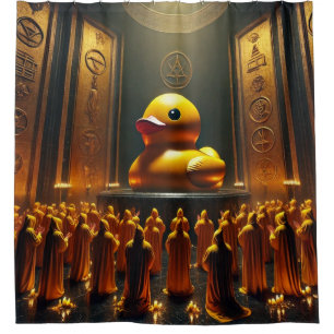 Cult of the Rubber Ducky Shower Curtain