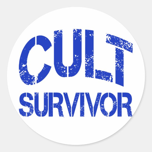 Cult Survivor Classic Round Sticker (Front)