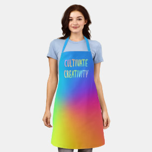 "Cultivate Creativity" Rainbow  Apron