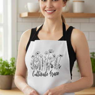 Cultivate Grace Apron - Floral Kitchen Wear
