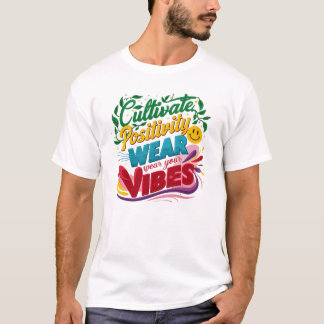 Cultivate Positivity, Wear Your Vibes T-Shirt