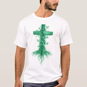 Cultivate Your Faith – Christian Cross T-Shirt