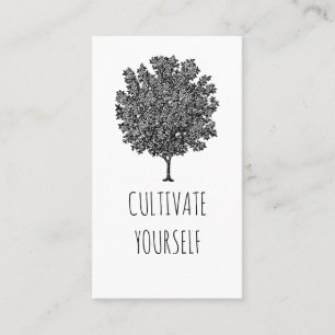 Cultivate Yourself Blooming Fruit Tree Business Card