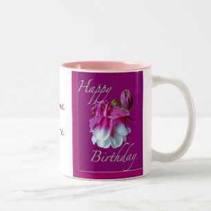 Cultivated Columbine Birthday Mug Personalise