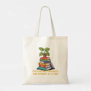 Cultivating Curiosity Teacher Quote Books & Plan Tote Bag