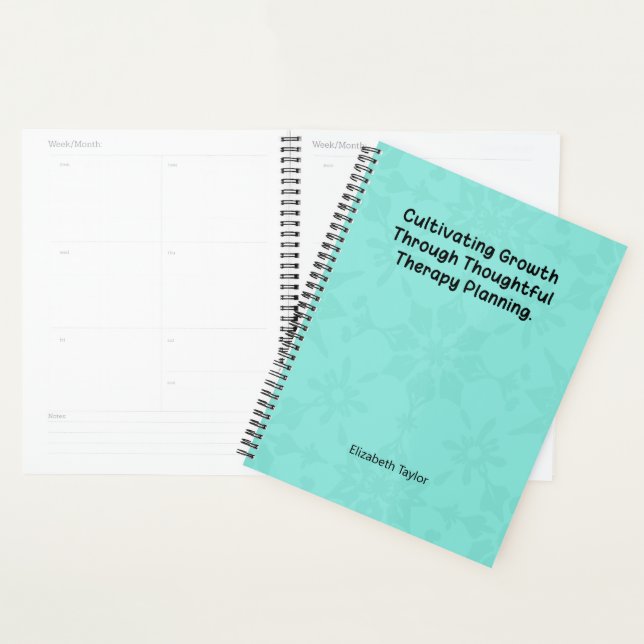 Cultivating Growth Through Thoughtful Therapy Planner (Display)