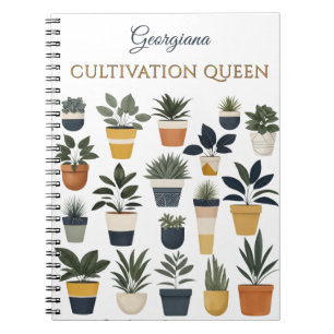 Cultivation Queen Plant Lover's Personalised Notebook