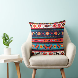 Cultural Christmas Geometric Festive Cushion