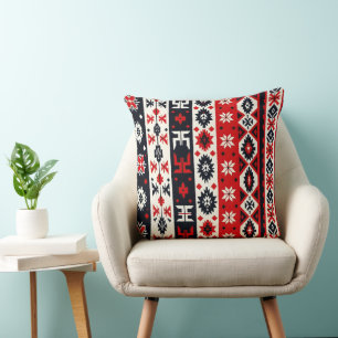 Cultural Christmas Geometric Festive Cushion