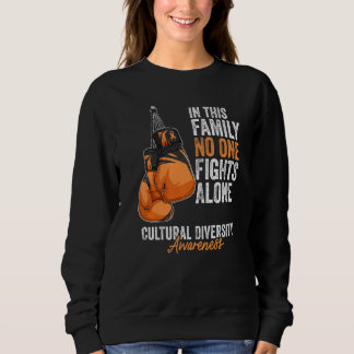 Cultural Diversity Awareness Month Gloves Orange R Sweatshirt