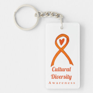 Cultural Diversity Awareness Ribbon Keychains