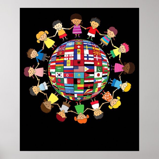 Cultural Diversity Kids around the Globe Poster (Front)