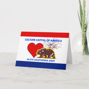 Culture Capital of America 2009 Altal California Card
