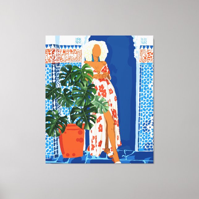 Culture, Colourful Bold Eclectic Modern Bohemian Canvas Print (Front)