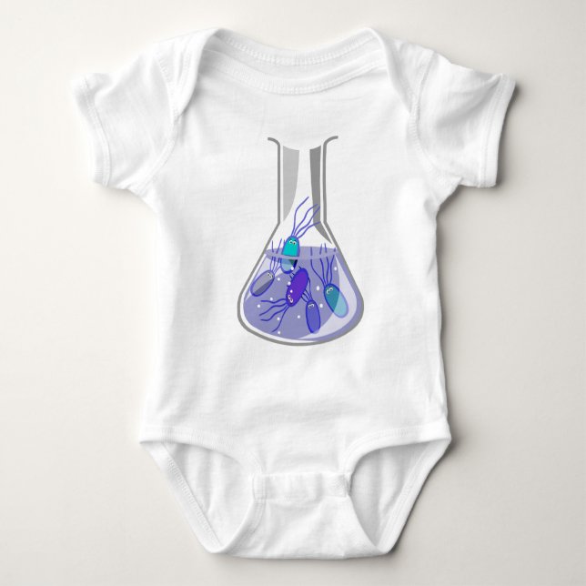 Culture Flask Baby Bodysuit (Front)