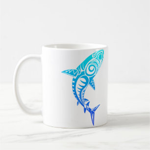 Culture Shark Symbol Blue Haka Kia Ora Dance New Z Coffee Mug