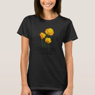 Culver City California CA Poppy Flower State City  T-Shirt