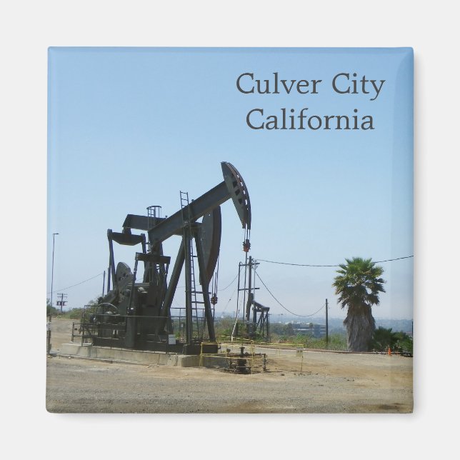 Culver City/Oil Rig Magnet! Magnet (Front)