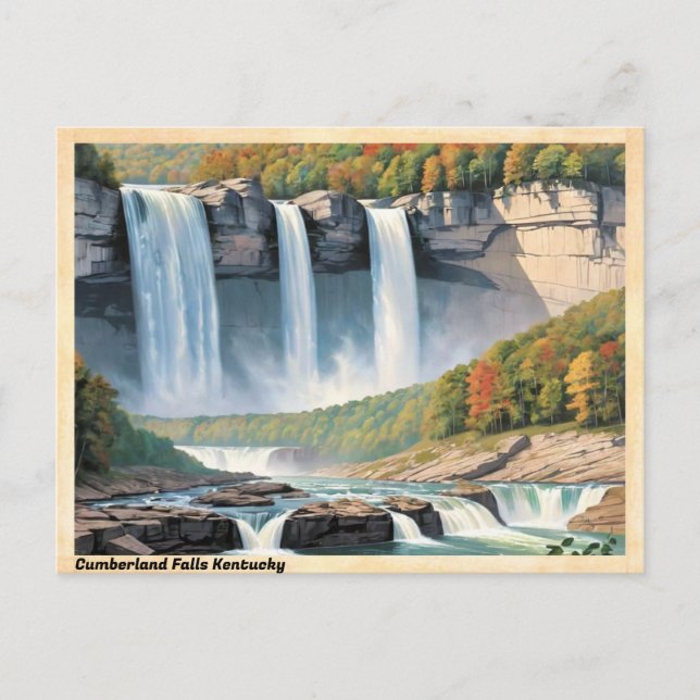 Cumberland Falls Kentucky Vintage Travel Postcard (Front)