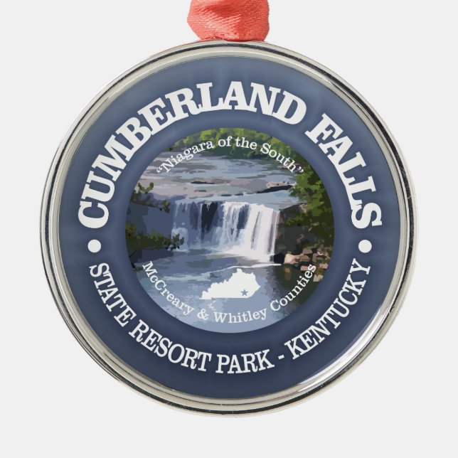 Cumberland Falls SRP Metal Tree Decoration (Front)