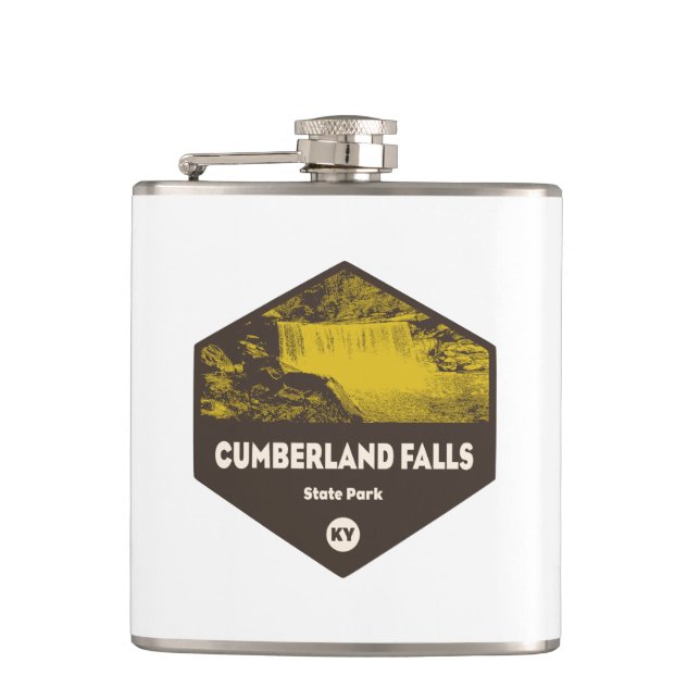 Cumberland Falls State Park Kentucky Hip Flask (Front)