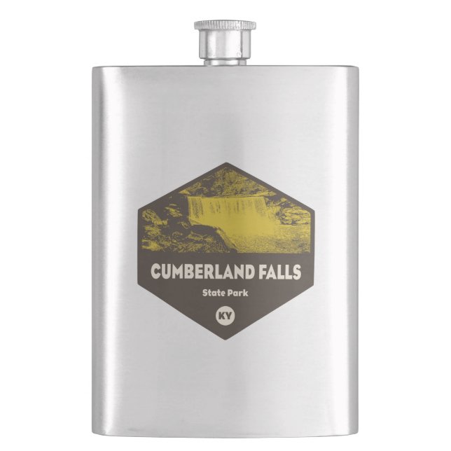 Cumberland Falls State Park Kentucky Hip Flask (Front)