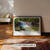 Cumberland Falls State Park Kentucky, Watercolor