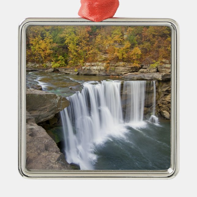 Cumberland Falls State Park near Corbin Kentucky Metal Tree Decoration (Front)