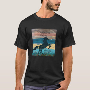 Cumberland Island GA Wild Horses Nautical Coastal T-Shirt