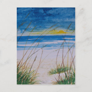cumberland island georgia beach painting postcard