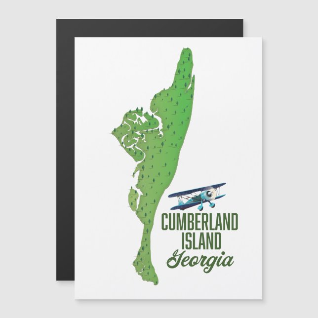 Cumberland island Georgia Map (Front/Back)