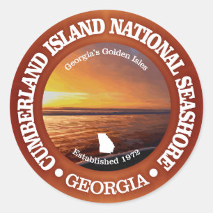 Cumberland Island National Seashore Classic Round Sticker