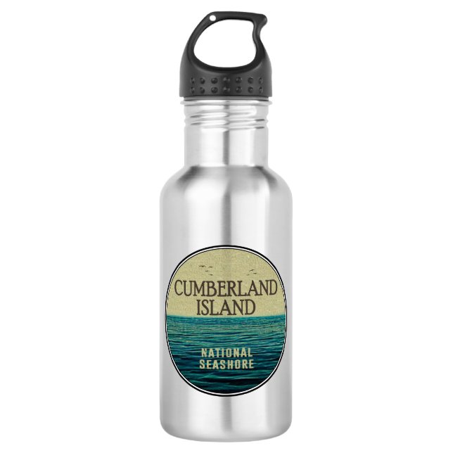 Cumberland Island National Seashore Ocean Birds 532 Ml Water Bottle (Front)