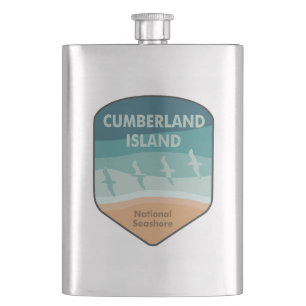 Cumberland Island National Seashore Seagulls Hip Flask