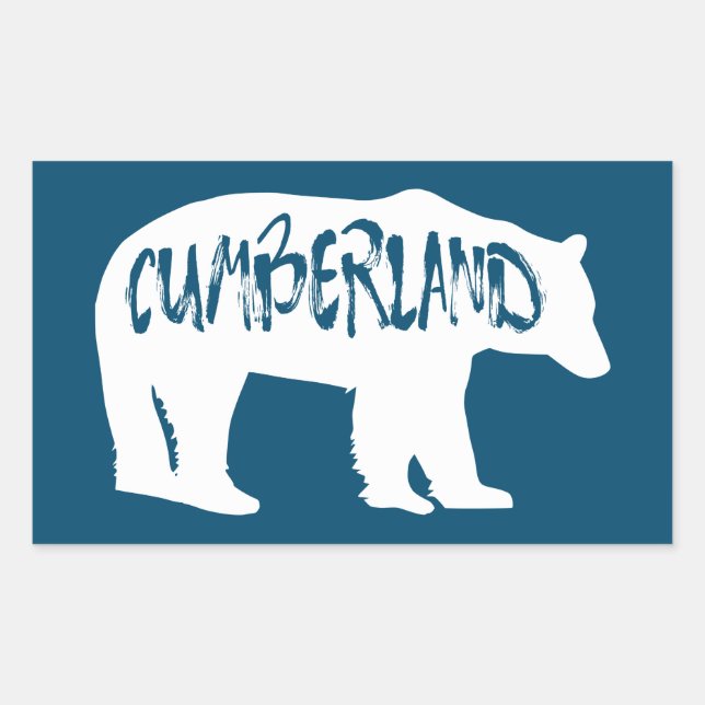 Cumberland Maryland Bear Rectangular Sticker (Front)