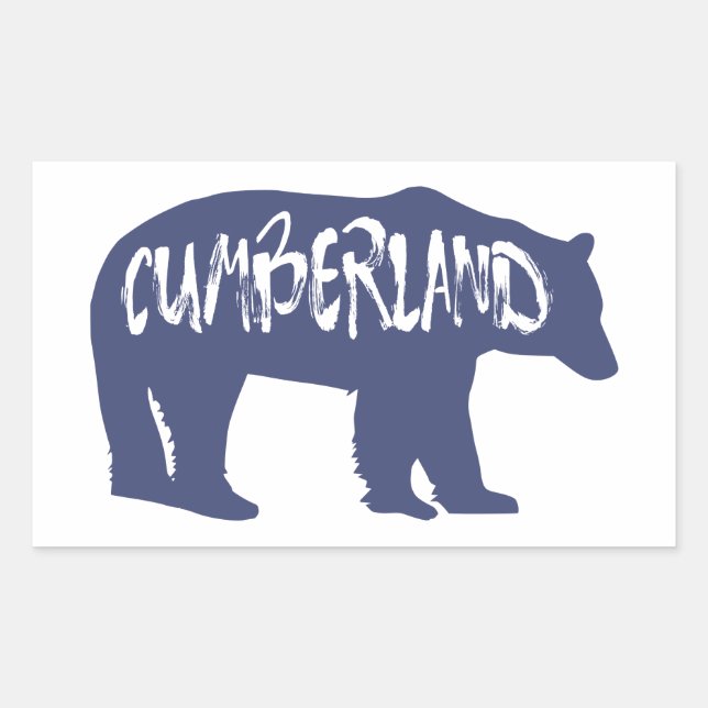 Cumberland Maryland Bear Rectangular Sticker (Front)