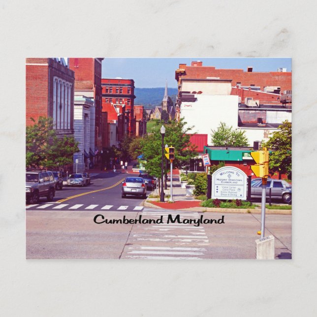 Cumberland Maryland Postcard (Front)