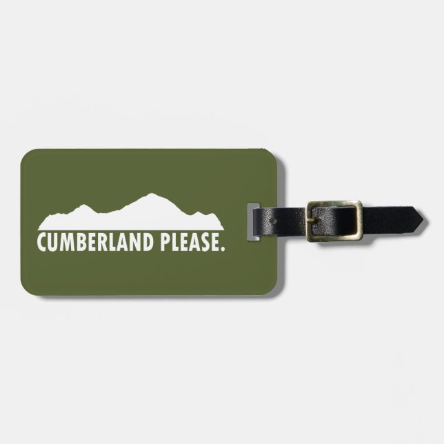 Cumberland Please Luggage Tag (Front Horizontal)