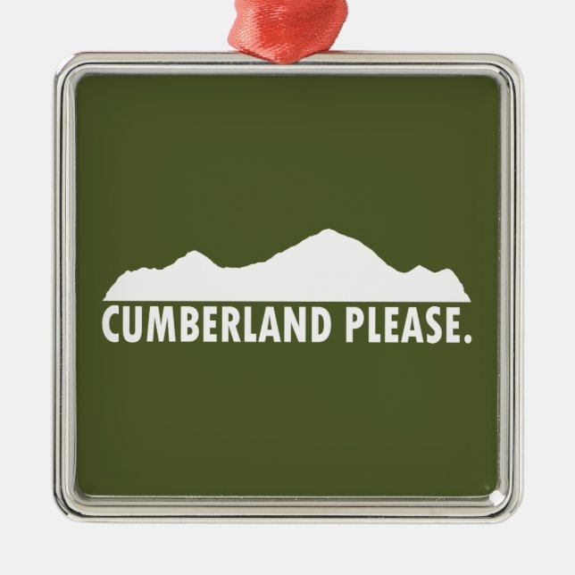Cumberland Please Metal Tree Decoration (Front)