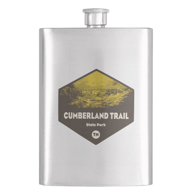 Cumberland Trail State Park Tennessee Hip Flask (Front)