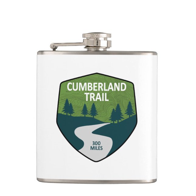 Cumberland Trail Tennessee Hip Flask (Front)