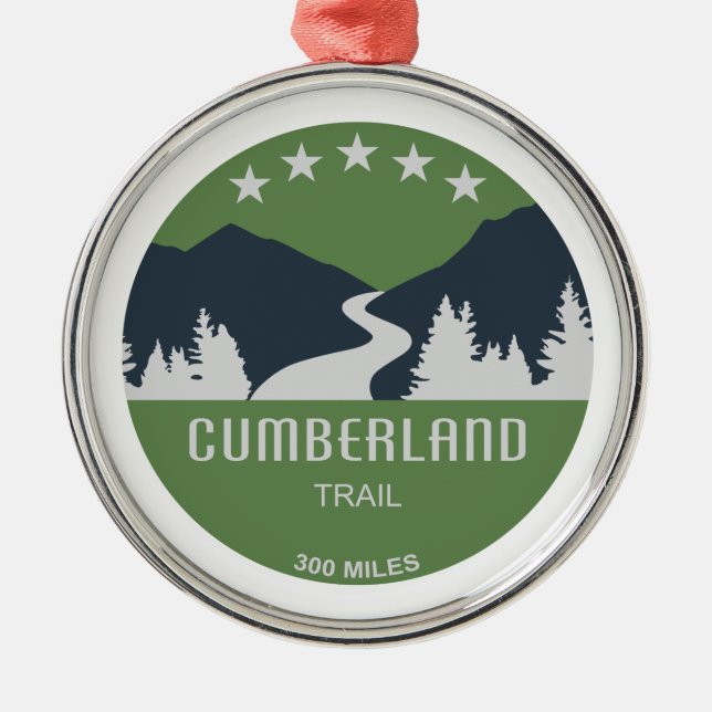 Cumberland Trail Tennessee Metal Tree Decoration (Front)