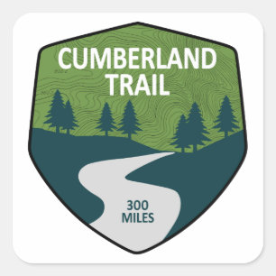 Cumberland Trail Tennessee Square Sticker