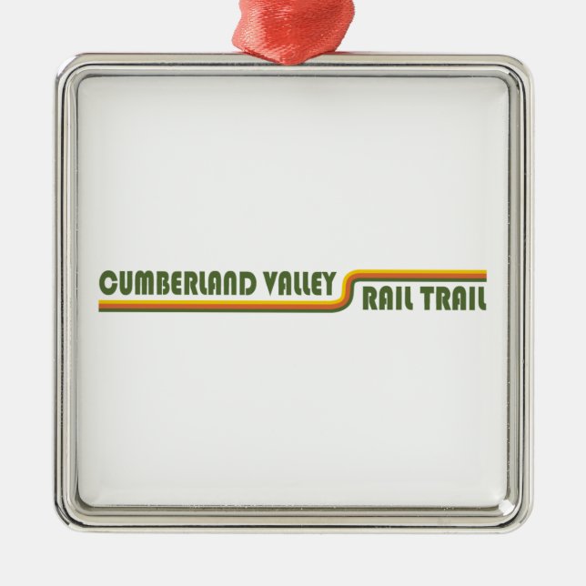 Cumberland Valley Rail Trail Metal Tree Decoration (Front)