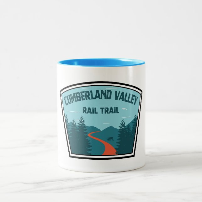 Cumberland Valley Rail Trail Two-Tone Coffee Mug (Center)