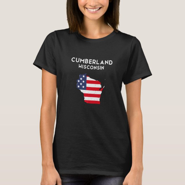 Cumberland Wisconsin USA State America Travel Wisc T-Shirt (Front)