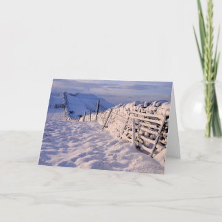 Cumbrian winter landscape holiday card
