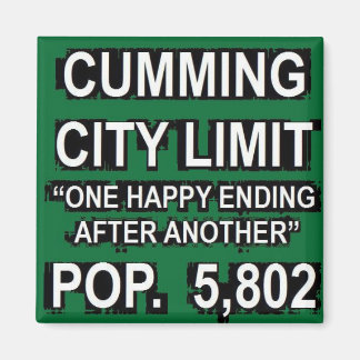 Cumming Georgia Funny City Limit Sign Magnet