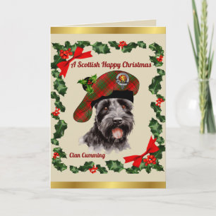 Cumming Scottie Dog Personalised Xmas Card